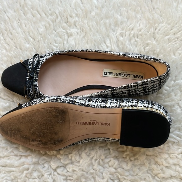 Karl Lagerfeld | tweed ballet flats Size 7 Excellent used condition. - Picture 7 of 11